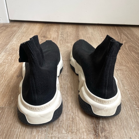 Balenciaga Speed LT logo-print stretch-knit high-top sneakers - Picture 5 of 7